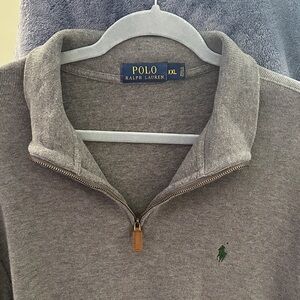 Ralph Lauren Gray Half-Zip Sweater